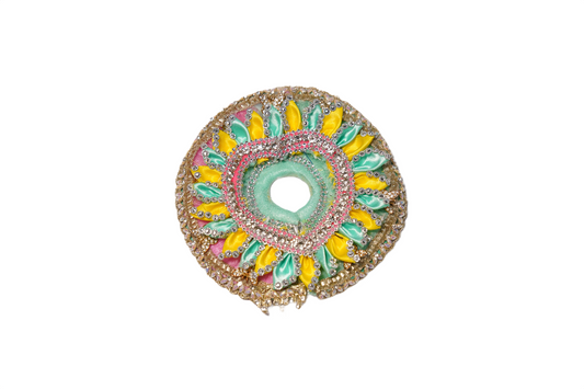 🌸 Elegant Multicolor Laddu Gopal Dress with Crown & Patka | Designer Krishna Poshak for Janmashtami & Puja RK STORE