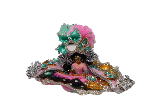 Elegant Handmade Krishna Dress Set – Designer Stone Work Poshak for Laddu Gopal / Bal Gopal RK STORE