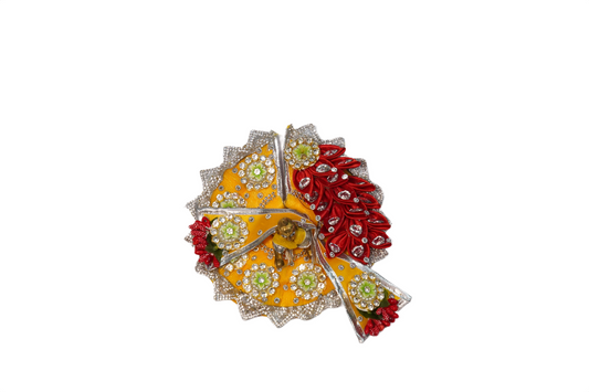 Elegant Handmade Krishna Dress Set – Designer Stone Work Poshak for Laddu Gopal / Bal Gopal RK STORE