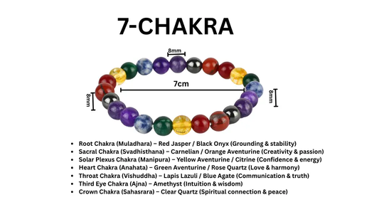 7 chakra bracelet, chakra healing bracelet, energy balancing bracelet My Store