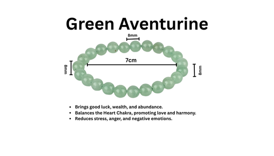Green Aventurine “Stone of Opportunity” Bracelet – Luck, Prosperity, and Heart Chakra Balance My Store