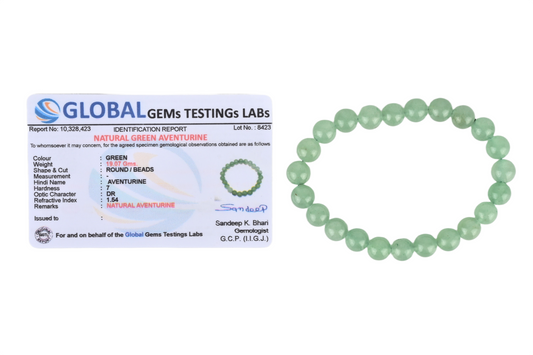 Green Aventurine “Stone of Opportunity” Bracelet – Luck, Prosperity, and Heart Chakra Balance