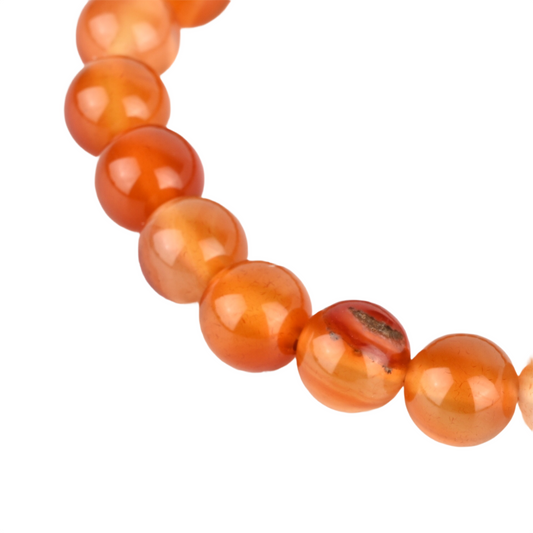 Orange Carnelian Motivation Bracelet – Confidence, Creativity, and Vitality Boost | Sacral Energy Activation